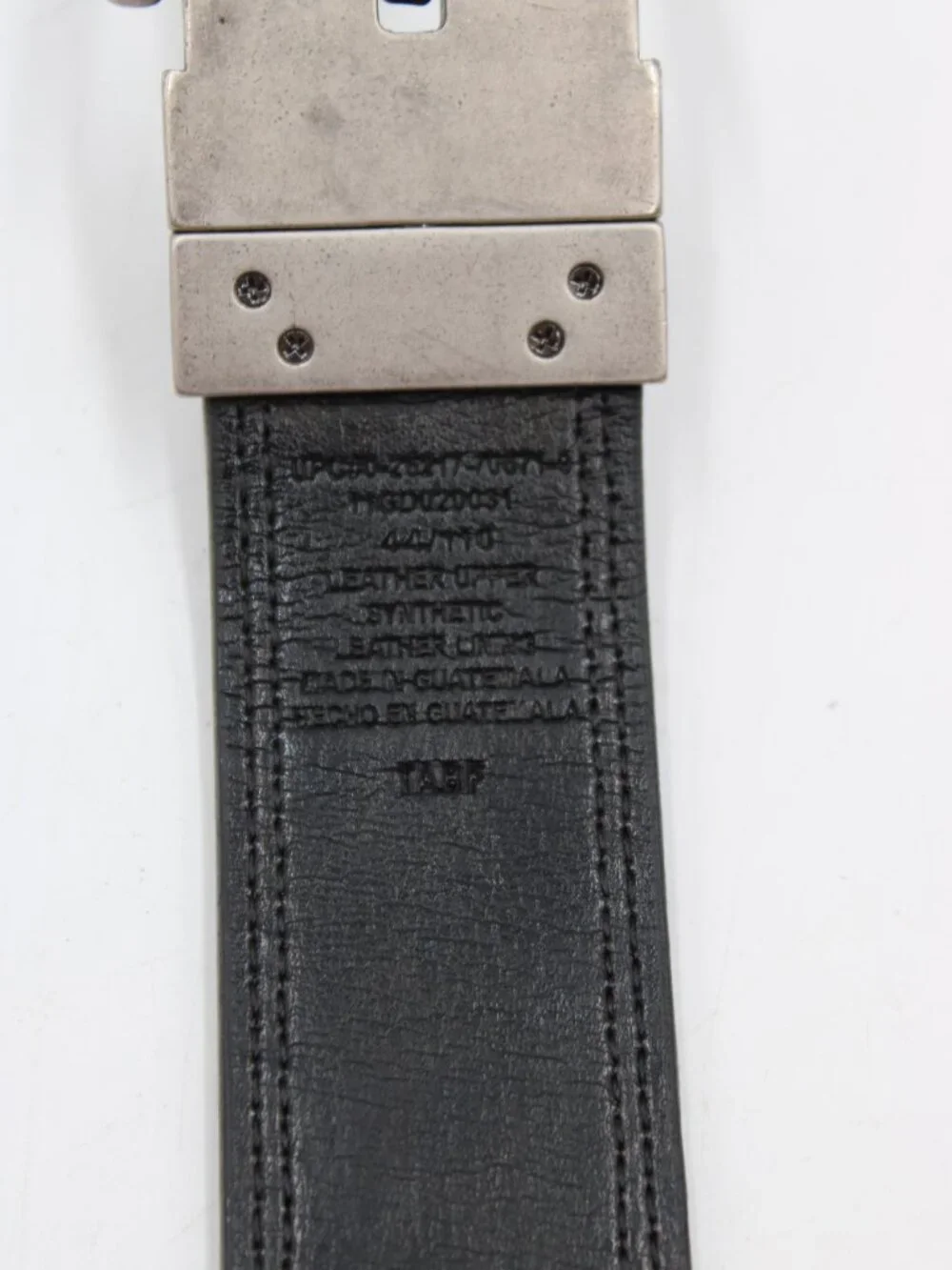 Dickies Reversible Faux Leather Belt Men Size 44 Black Brown Work Casual Classic